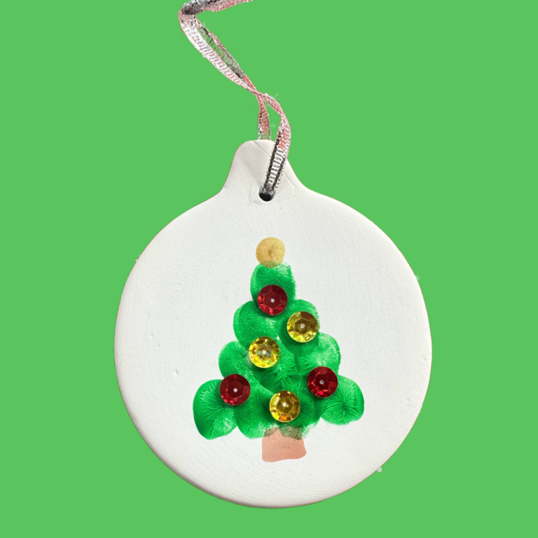 Fingerprint Christmas Tree Ornament