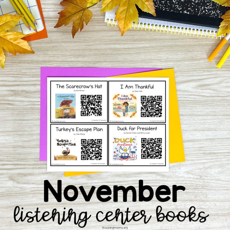 November Listening Center Books