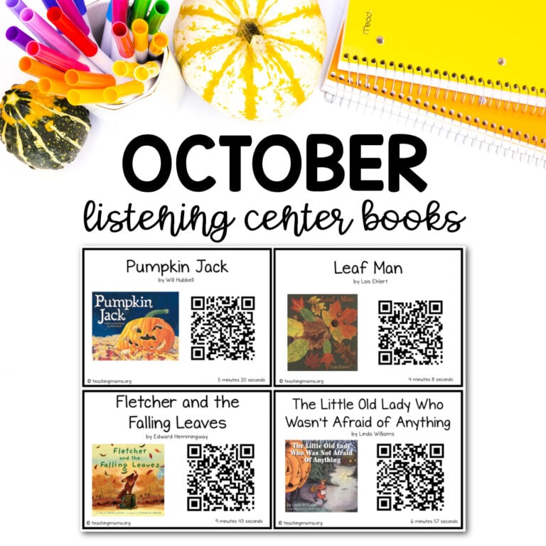 October listening center books