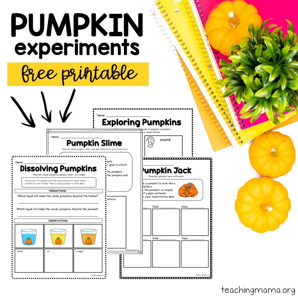 Pumpkin Experiments for Kids