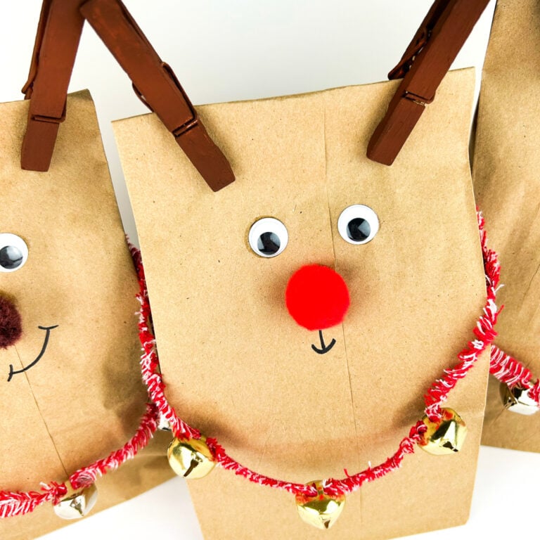 Reindeer Paper Bag Craft