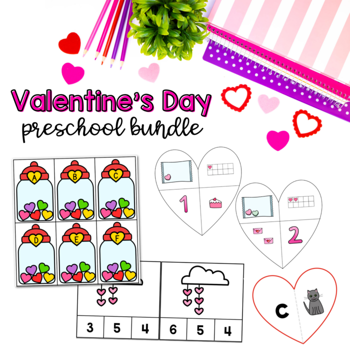 Valentine's Day Math Activities for Preschoolers