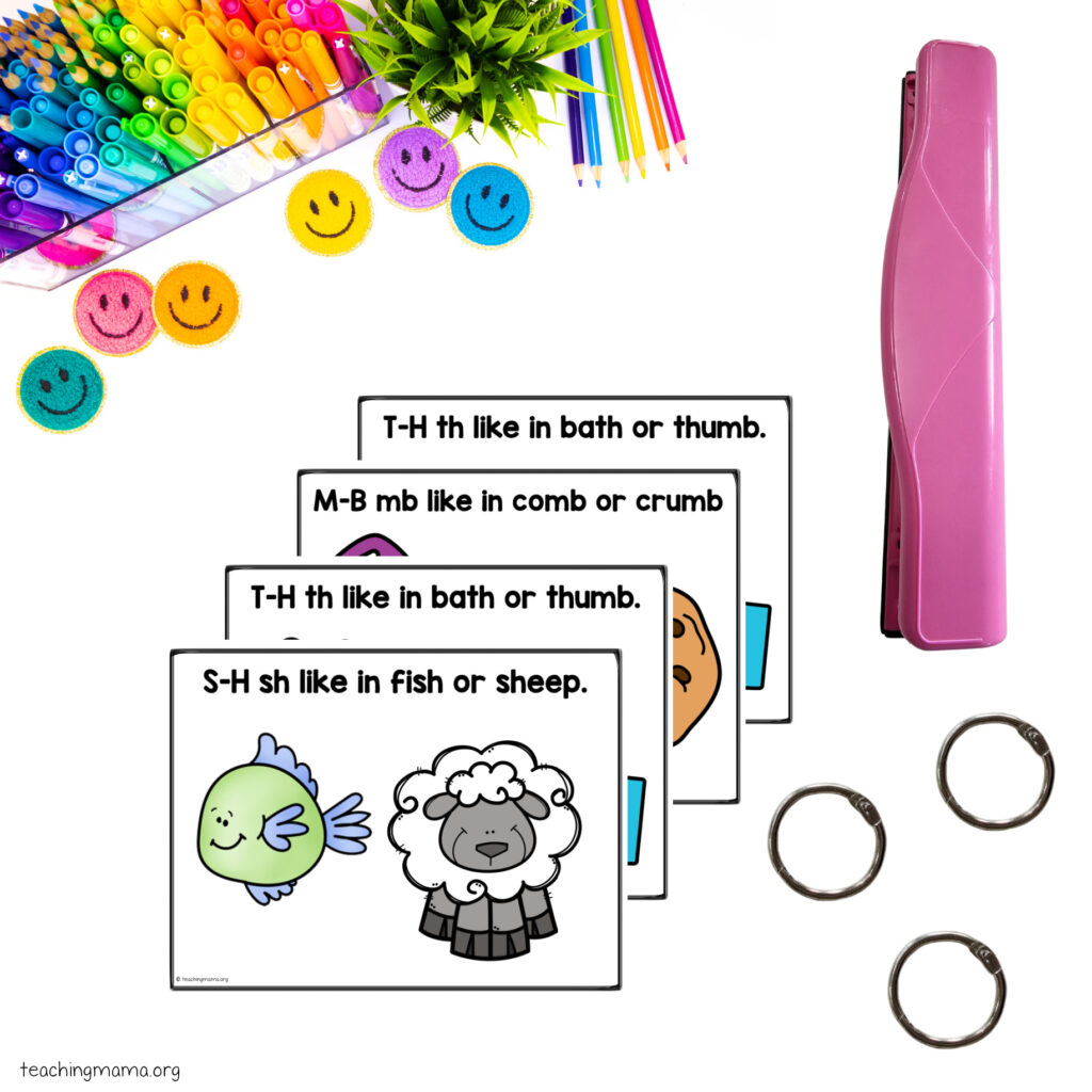 how to make digraph poem flip book