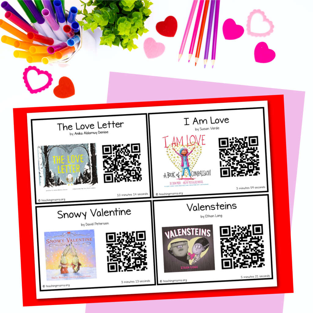 Valentine Books for Listening Centers