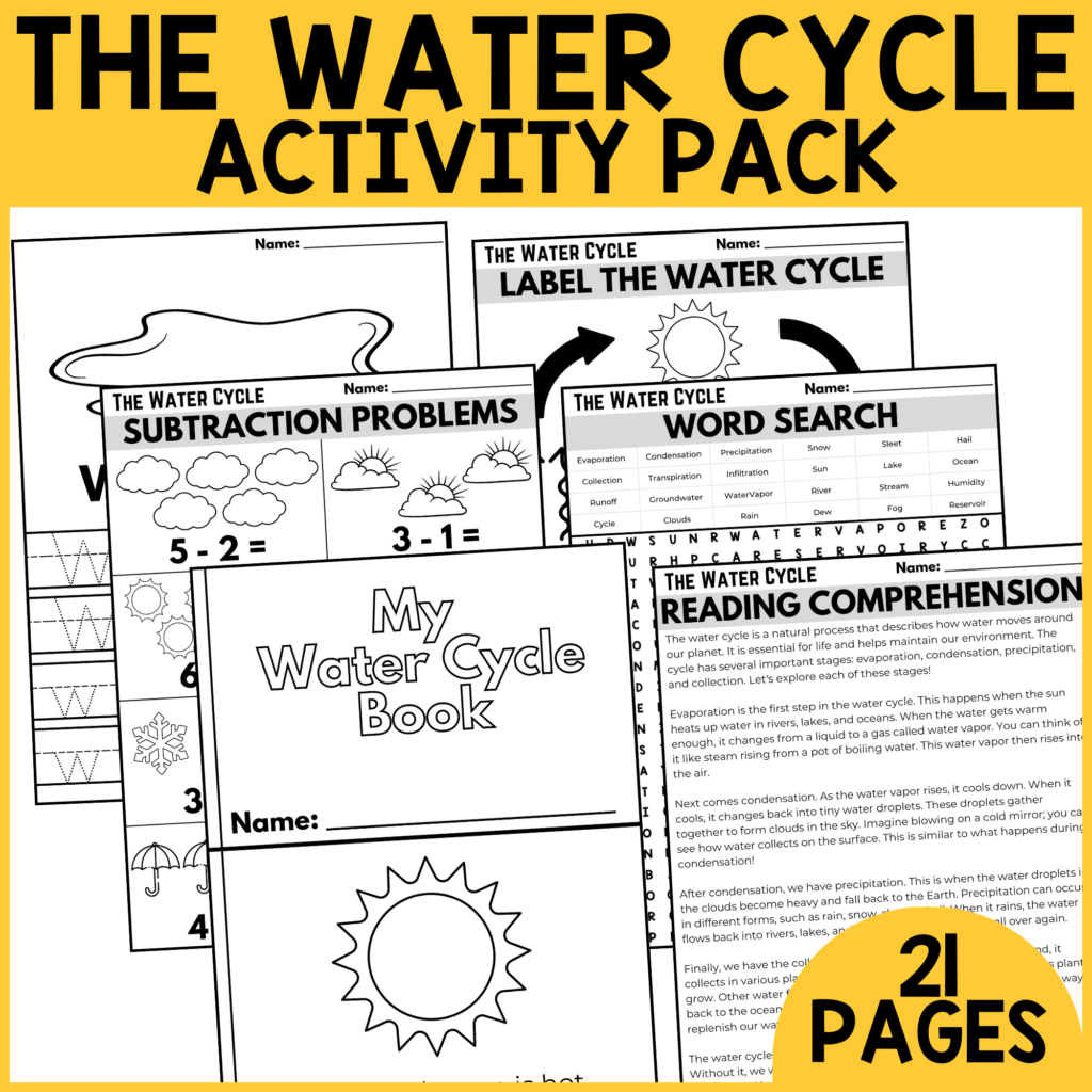 water cycle printables