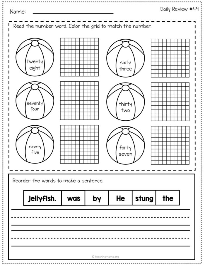 1st Grade Summer Review Packet - Image 6