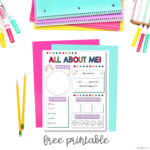 All About Me - Free Printable