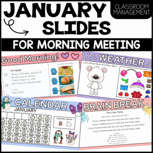 January Slides for Morning Meeting