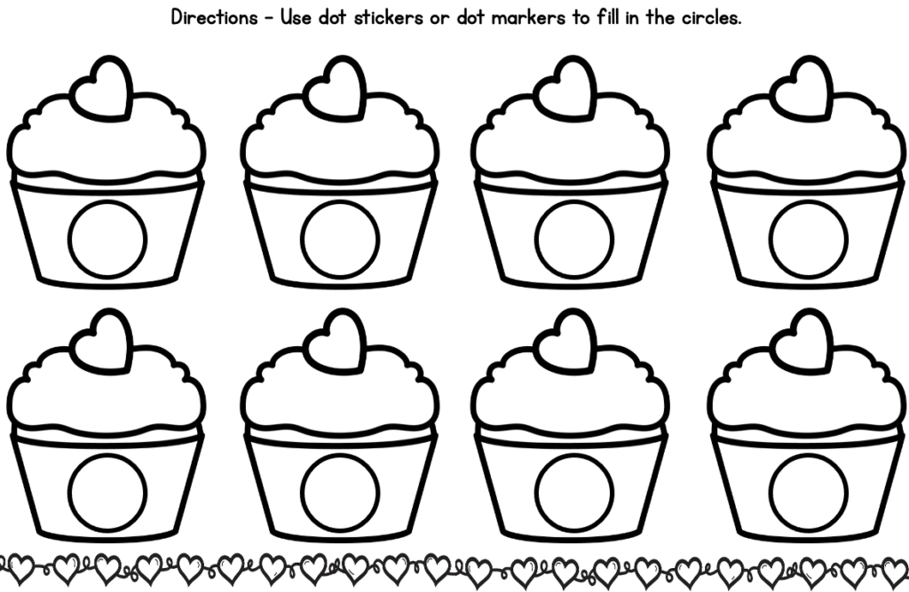 valentine's day dot sticker