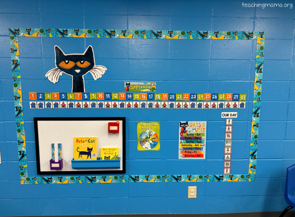 linear calendar for preschoolers